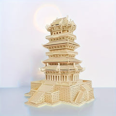 3D Wooden Puzzle Model Stamp Simulation Gift