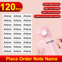 Custom Waterproof Name Sticker MEDIUM Size 3.4x1