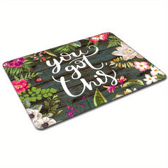 Square Mouse Pad Hand painted Flower Print Patterns