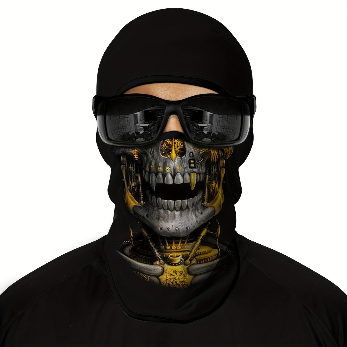 Skull Balaclava Mask Windproof Ghost Mask Full Face Cover Halloween Cosplay