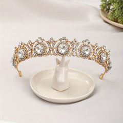 Crystal Rhinestone Crown Tiara Headband Princess Jewelry