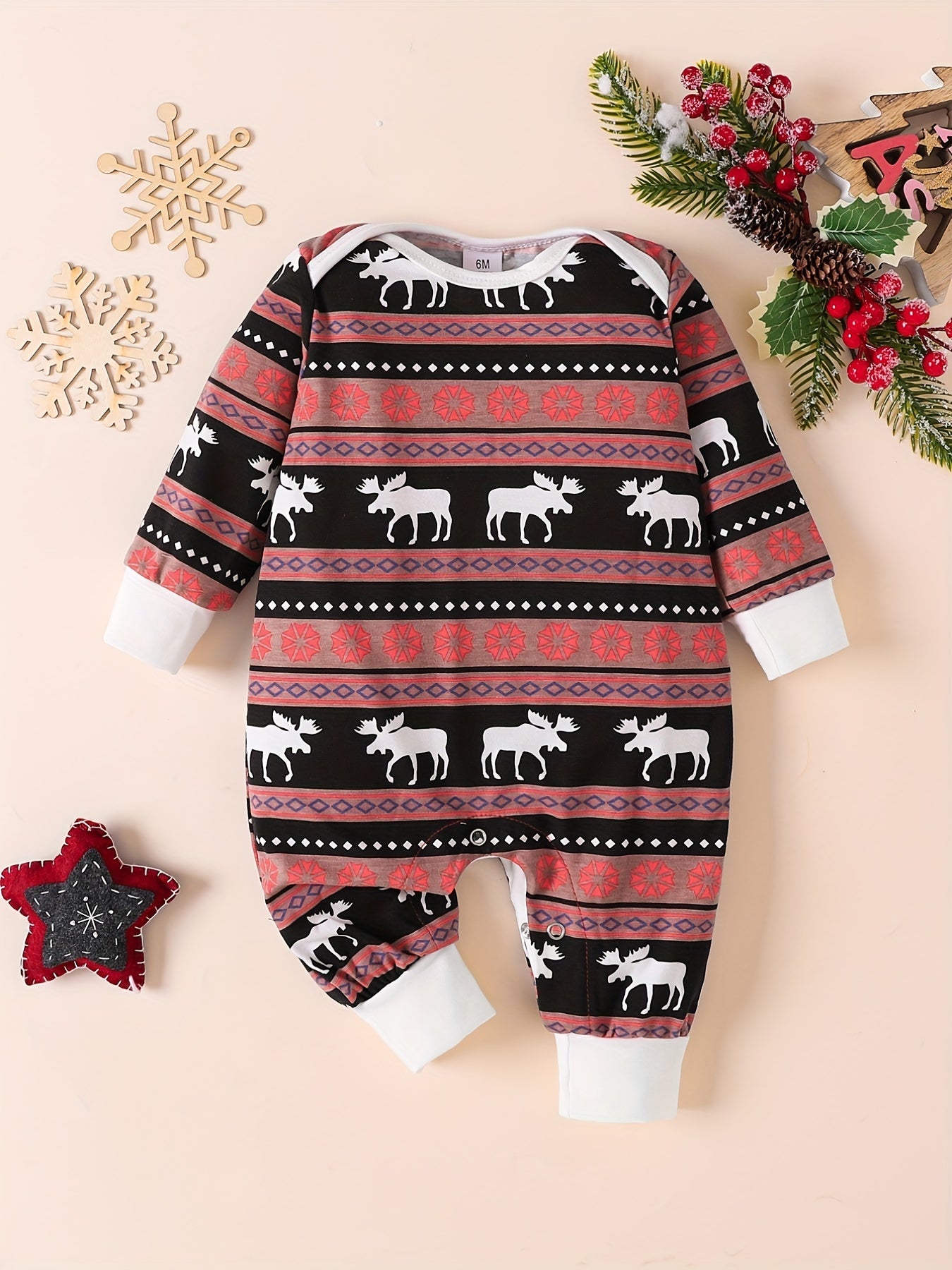Christmas Family Set Elk Cartoon Outfit Parent child Suit