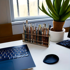 Desktop Paintbrush Marker Organizer for Office