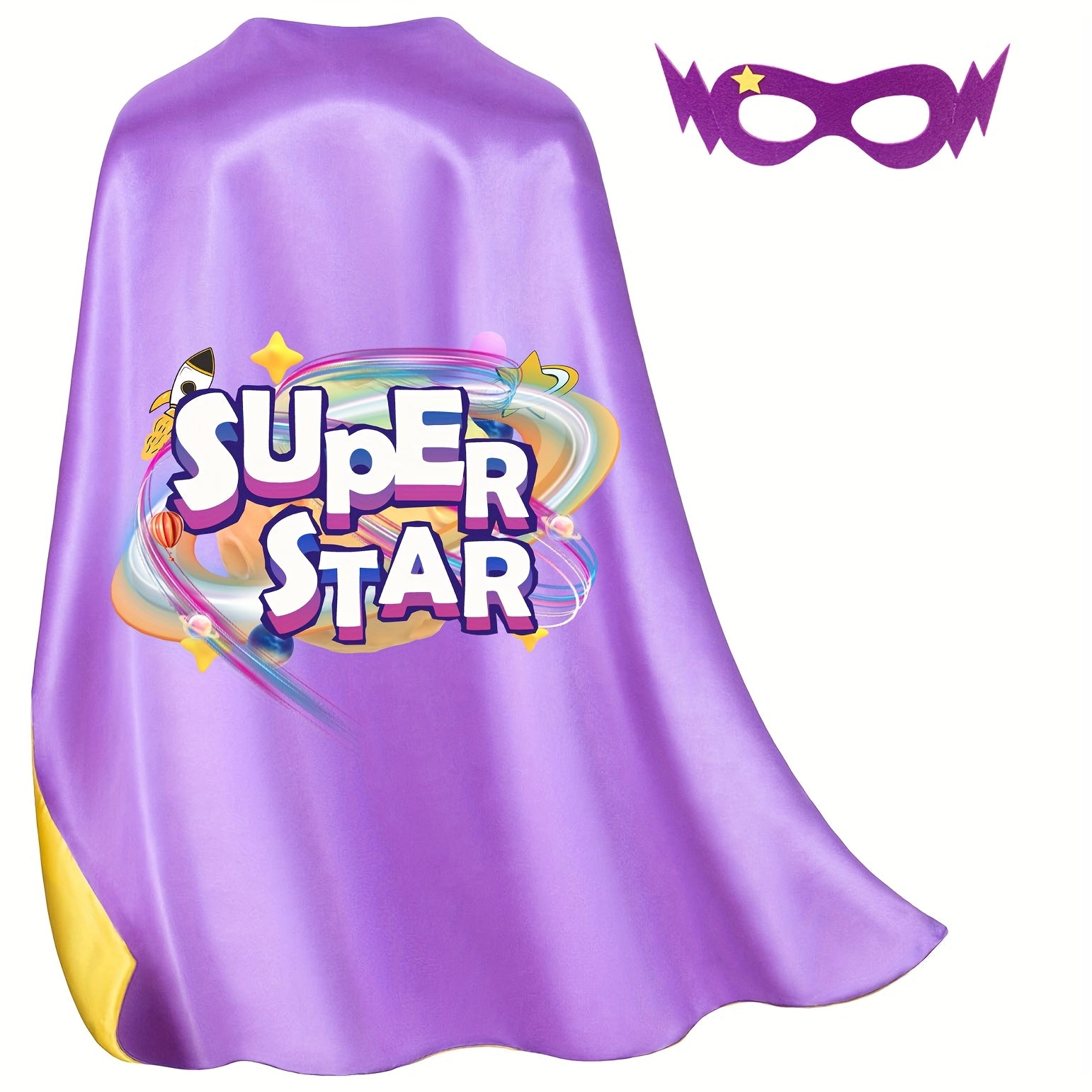 Superstar Cape Set for Kids - Includes Cape and Mask