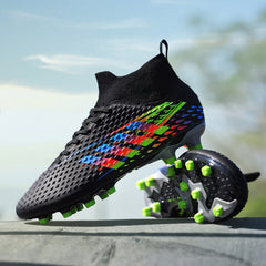 Boy's High Top Non Slip Football Cleat With Spikes