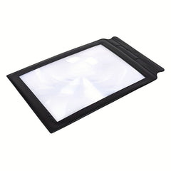 Portable 3X A4 Paper Size Magnifying Glass - Ideal Gift for Parents