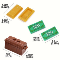 ABS Treasure Accessories for Building Blocks - Jewels, Gems, Bars, Cashier