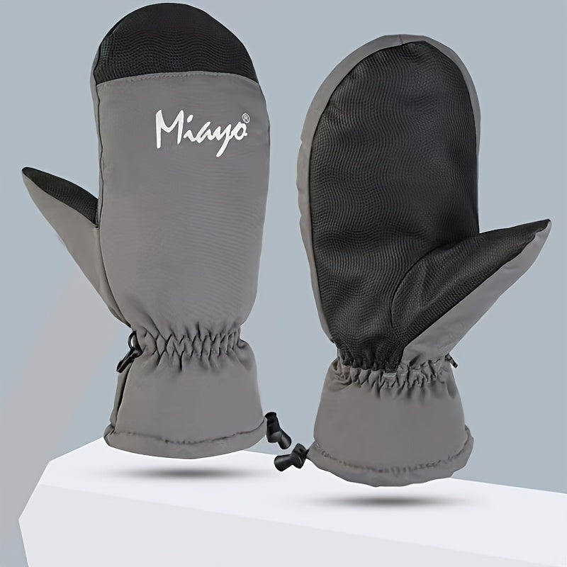 Winter Snowboard Gloves Thickened Warm Outdoor Riding Waterproof Mittens