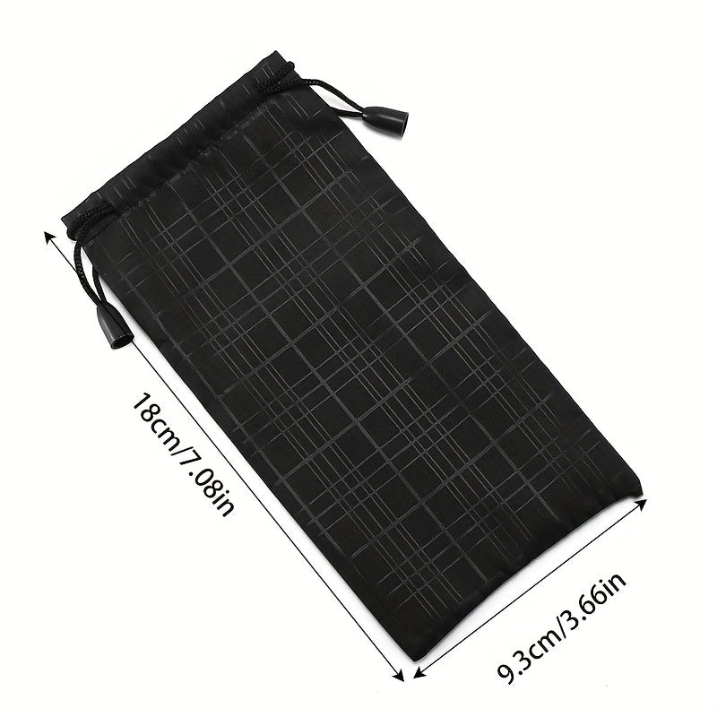 1pc Glasses Bag Protective Sleeve Bag Mirror Cloth Sunglasses Bag For Men
