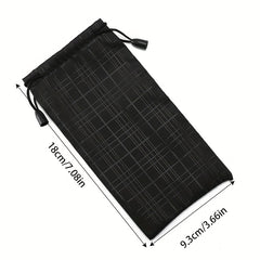 1pc Glasses Bag Protective Sleeve Bag Mirror Cloth Sunglasses Bag For Men