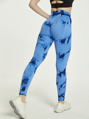 Tie Dye Running Yoga Pants High Waist Quick Dry Women's Activewear