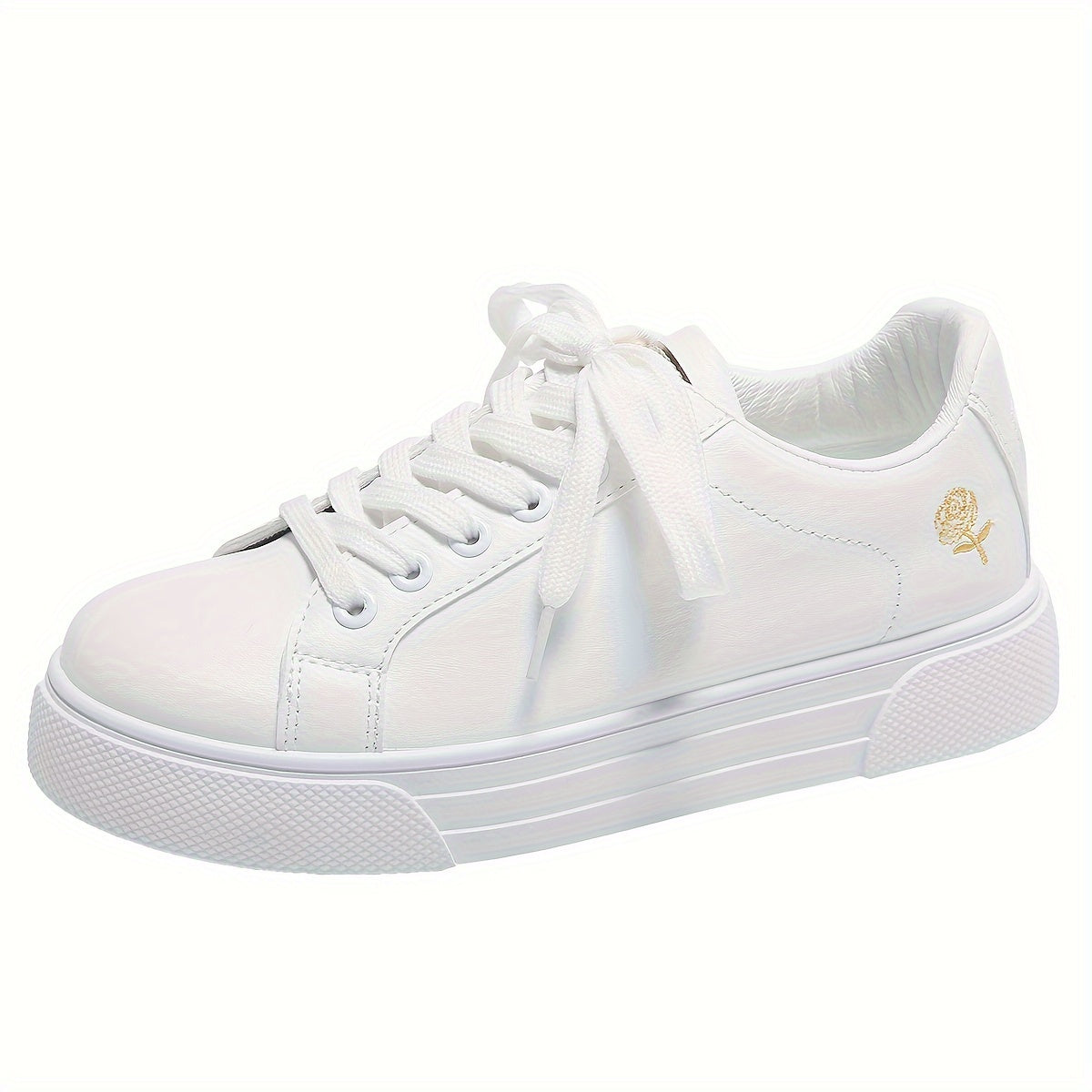 Women's Solid Skate Shoes Lightweight Low Top Sport Footwear