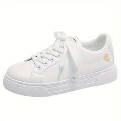 Women's Solid Skate Shoes Lightweight Low Top Sport Footwear