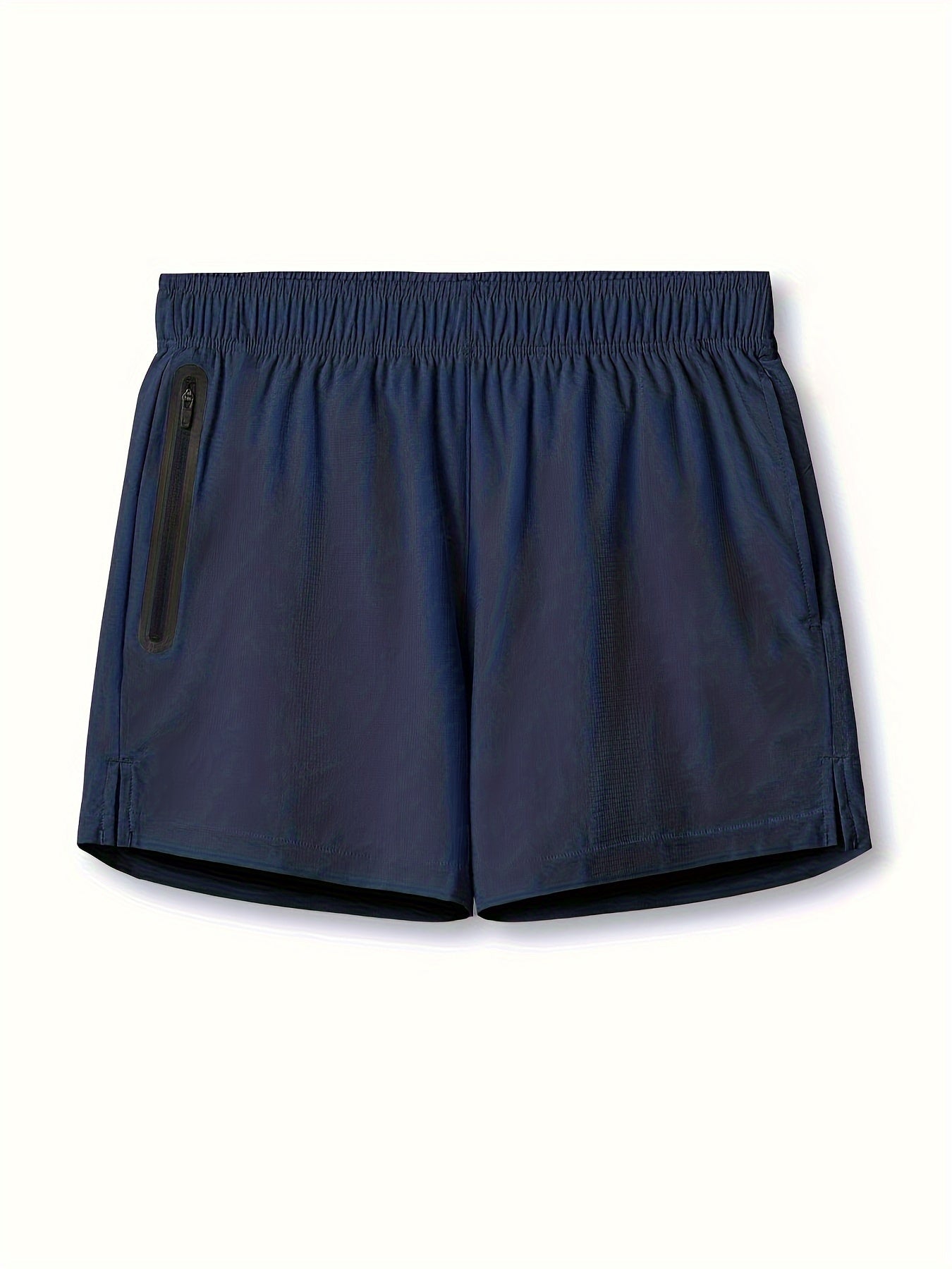 Men's Breathable Zip Pocket Shorts for Fitness Training