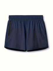 Men's Breathable Zip Pocket Shorts for Fitness Training