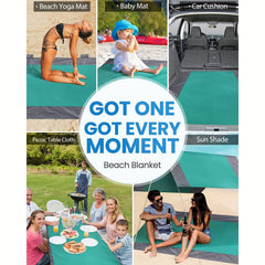 Large Waterproof Beach Blanket 82x198 cm | Sandproof Picnic Blanket