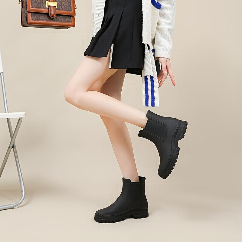 Women's Non slip Rain Boots Waterproof Ankle Boots Wear Resistant Water Shoes