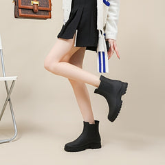 Women's Non slip Rain Boots Waterproof Ankle Boots Wear Resistant Water Shoes