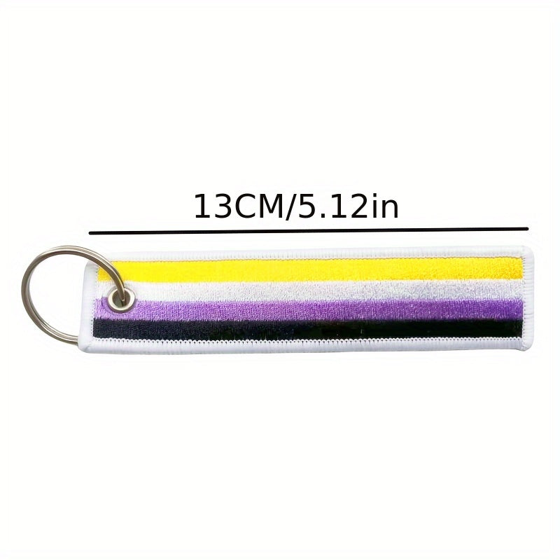 Pride Month Rainbow Keychain Pendant LGBT Theme