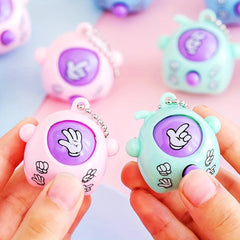 10pcs Mini Rock Paper Scissors Game Keychain for Kids Party Favors