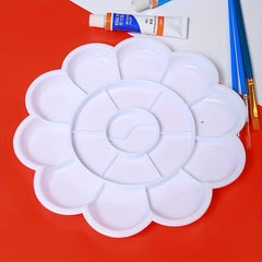 Plastic Paint Palette for Kids and Students - School Art Supplies