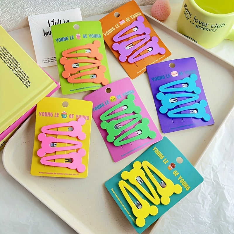 3pcs Cartoon Candy Hair Clips for Girls