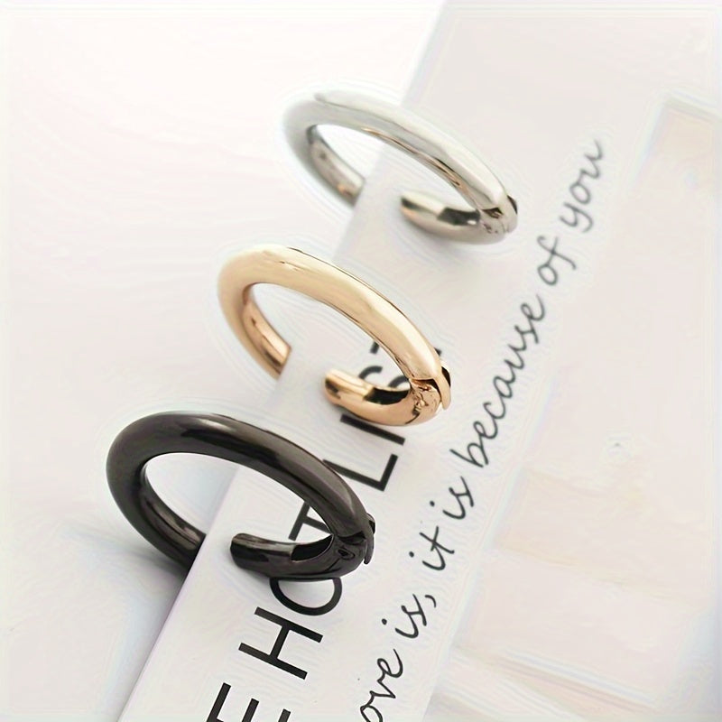 10pcs Circular Mountaineering Clasp Key Ring Fastener