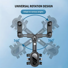 360 Rotatable Car Rearview Mirror Mobile Phone Holder Telescopic Phone Holder