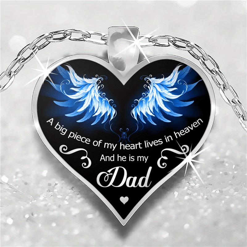 I Love My Dad Necklace Memorial Necklace Gift For Children Kids Accessories