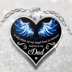 I Love My Dad Necklace Memorial Necklace Gift For Children Kids Accessories
