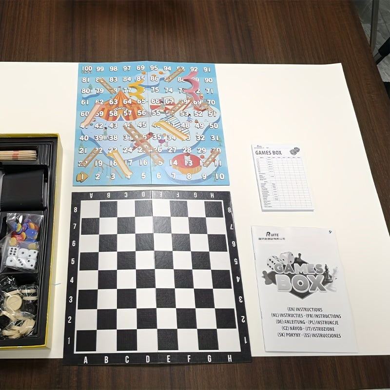 Wooden Stick Chess Set - Multiple Gameplay - Food Packaging
