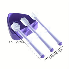 3pcs Silicone Pet Toothbrush Oral Cleaning Kits for Cats and Dogs