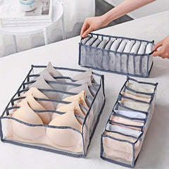 Set Of 3 Sock Underwear Organizer Dividers Storage Boxes