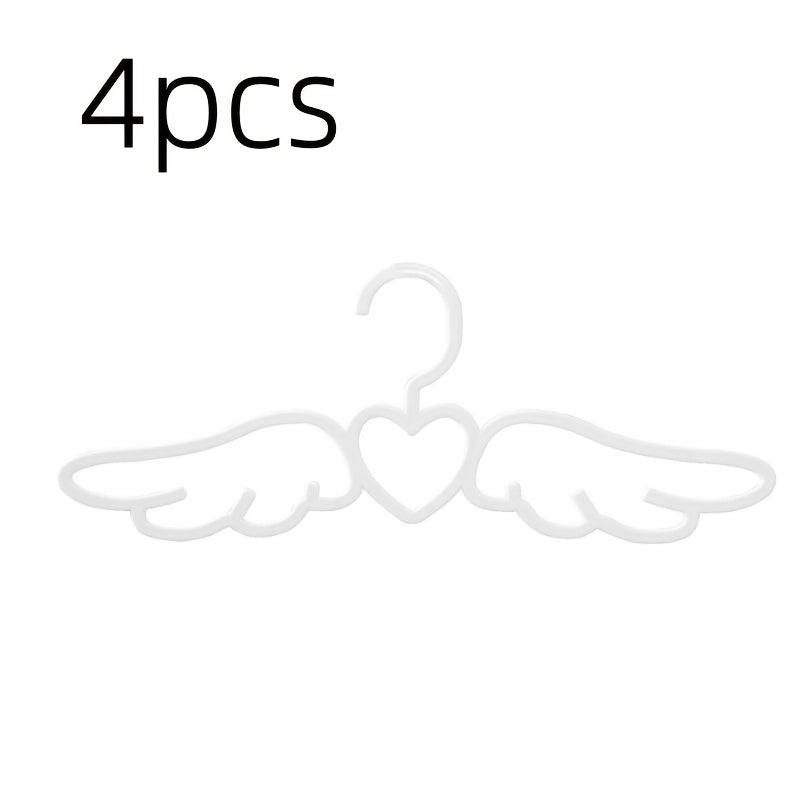 4pcs Love Angel Wings Shaped Hanger with Tie Scarf Holder