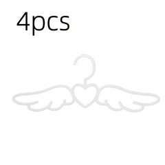 4pcs Love Angel Wings Shaped Hanger with Tie Scarf Holder