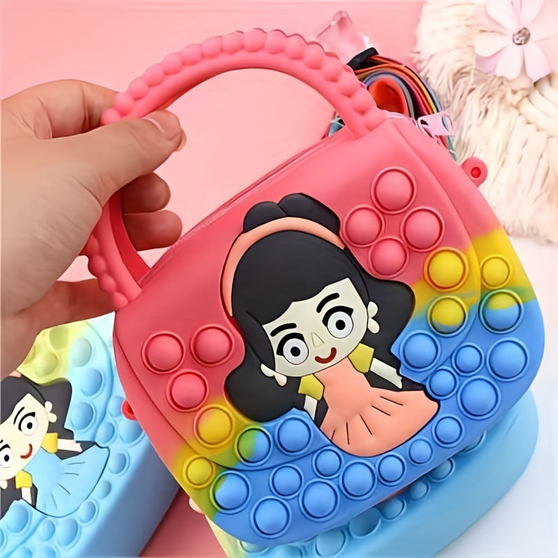 Kids Cartoon Girl Pattern Purse Gift For Children