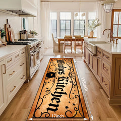 2pcs Retro Vintage Witches Halloween Rug Set