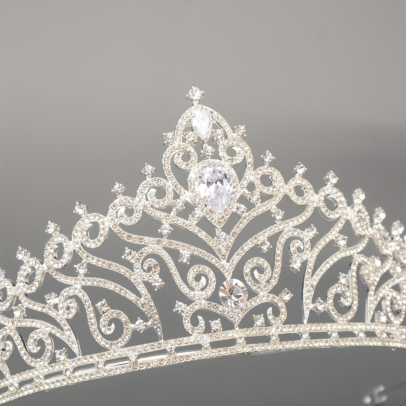 Zircon Bridal Crown Crystal Headband Wedding Headdress
