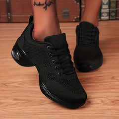 Women's Mesh Breathable Air Cushion Dance Sports Shoes Lightweight Non slip