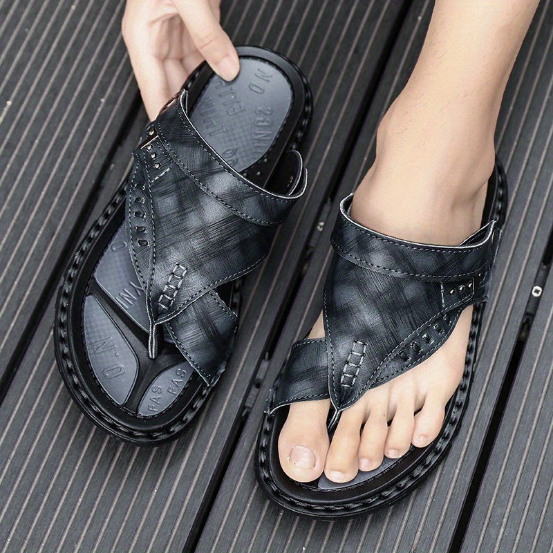 Men's Wear Resistant Non Slip Sandals Quick Drying Comfy Slides Beach Shoes