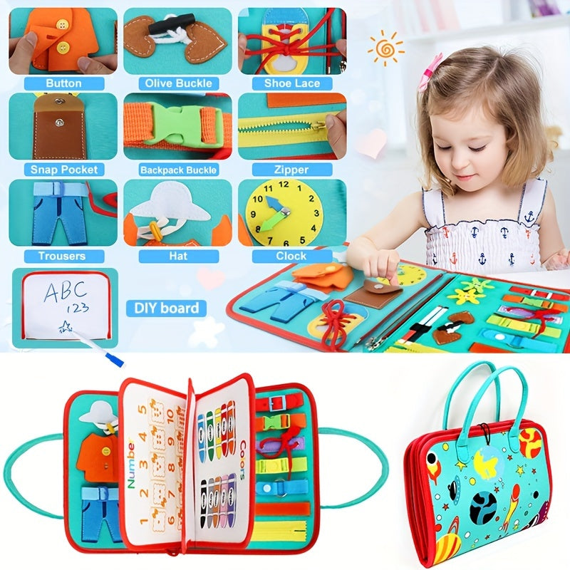 Montessori Busy Board Sensory Toys for Toddlers