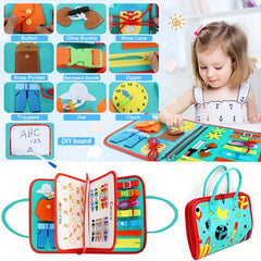 Montessori Busy Board Sensory Toys for Toddlers