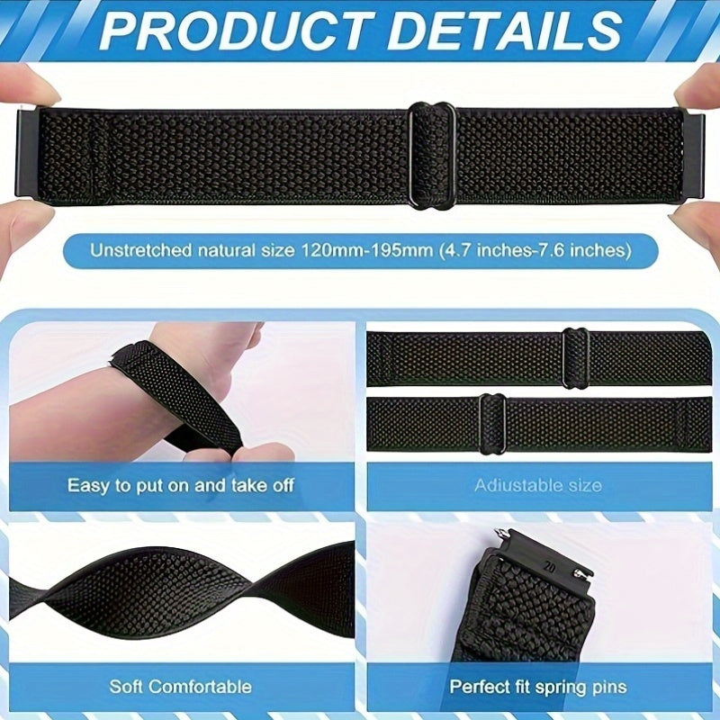 CHINBER Elastic Bands for Galaxy Watch 7 6 5 4 40mm 44mm 42mm
