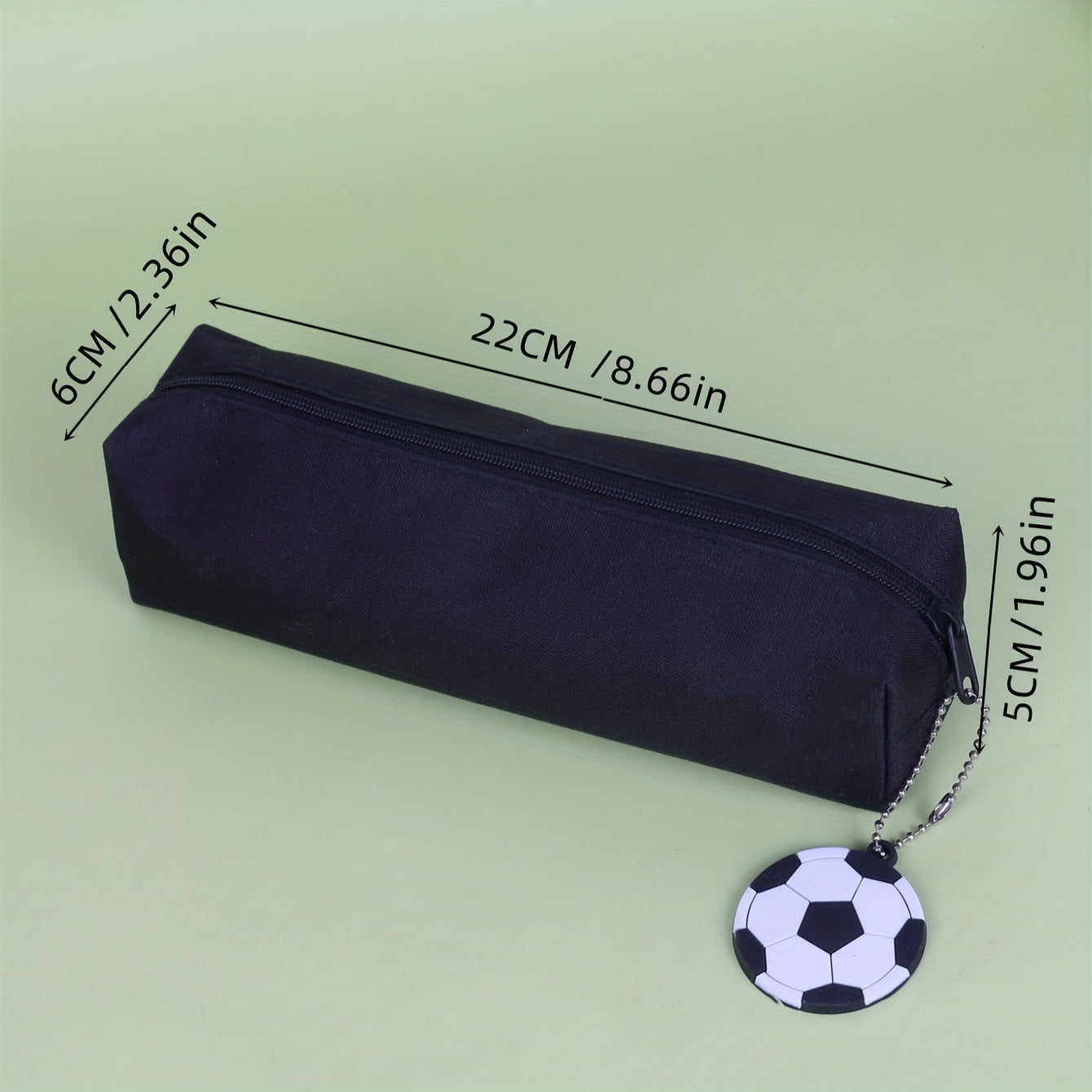 Classic Football Pendant Large Capacity Pencil Case