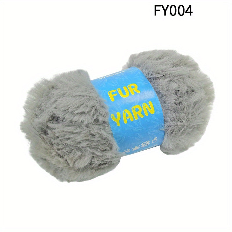 Faux Mink Fur Yarn for DIY Knitting & Crocheting 50g