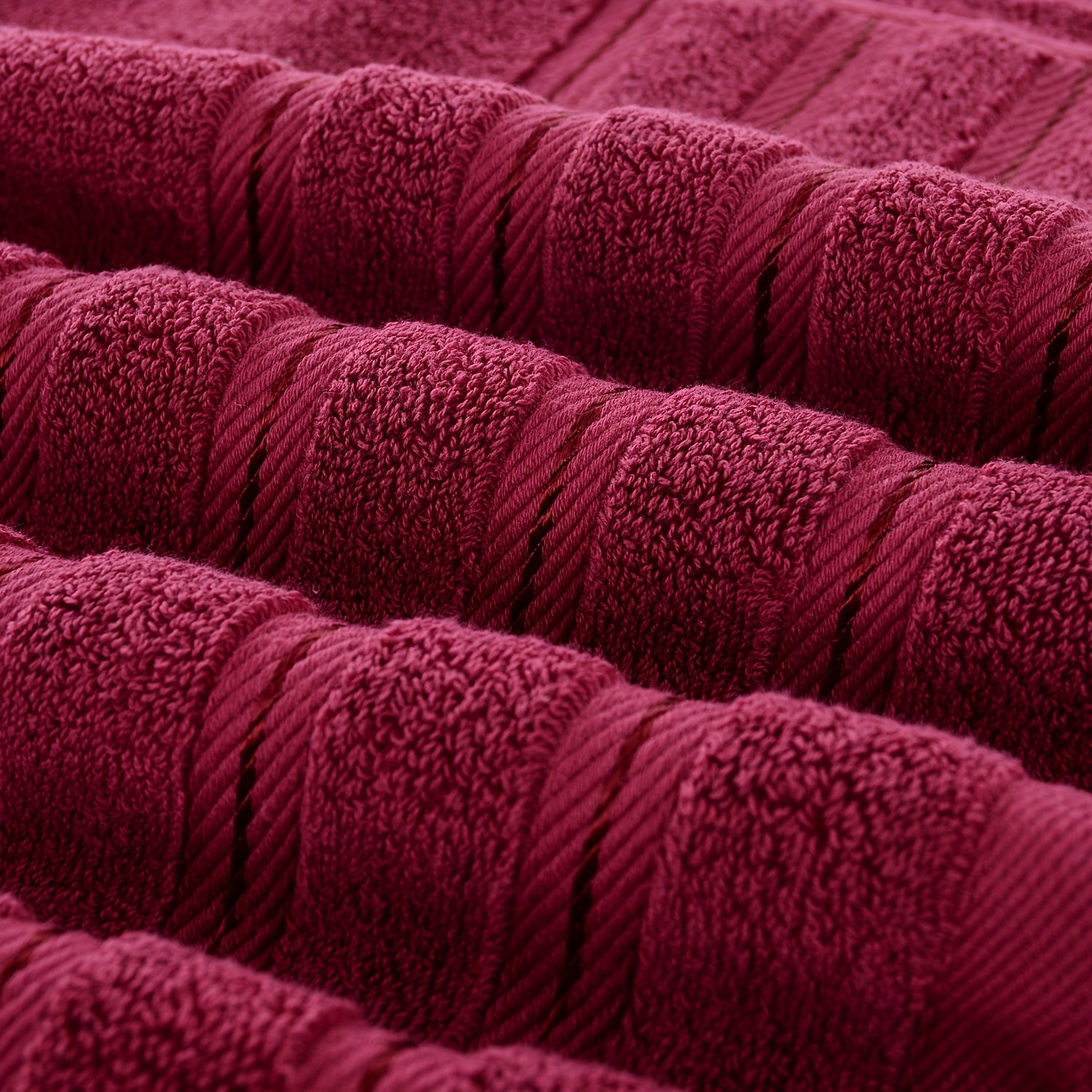 6pcs Solid Towel Set Soft And Absorbent Towels For Bathroom