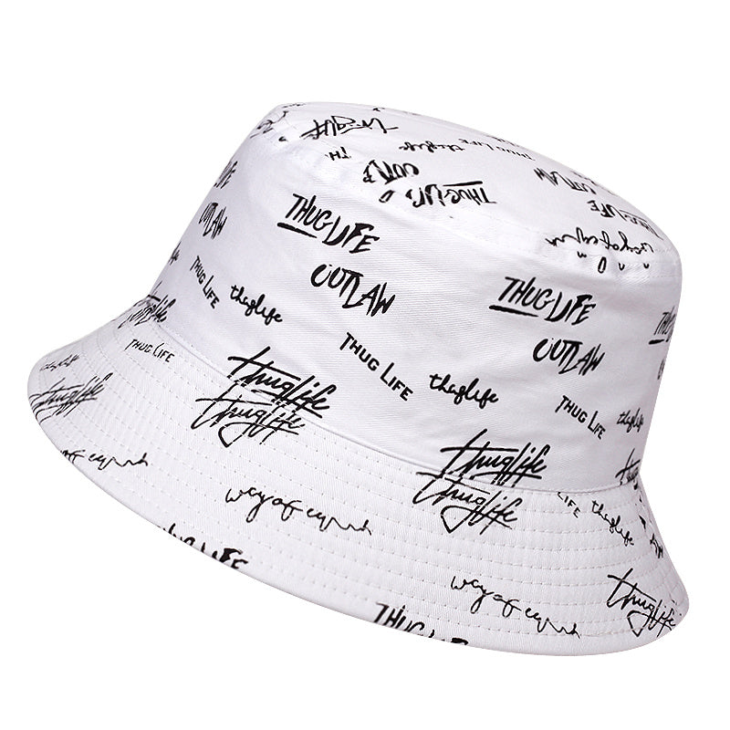 Thug Life Full Print Reversible Beach Hats for Men and Women