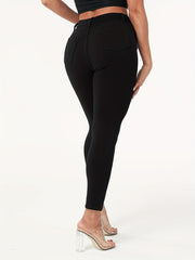 High Waist Skinny Jeans Slim Fit Slight Stretch Denim Pants
