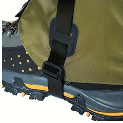1Pair Waterproof Leg Gaiters for Outdoor Skiing & Hiking