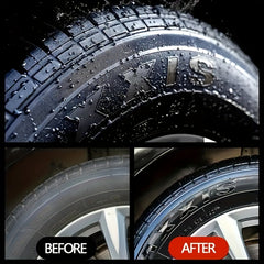 500g Car Tire Blackening Polish Increase Gloss Wheel Hub Cleaning
